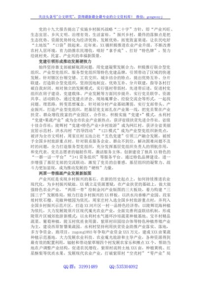 镇乡村振兴工作纪实