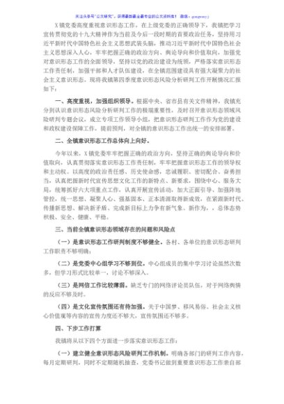 2021年意识形态领域风险分析研判报告