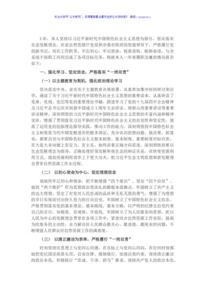 党组副书记个人述职报告