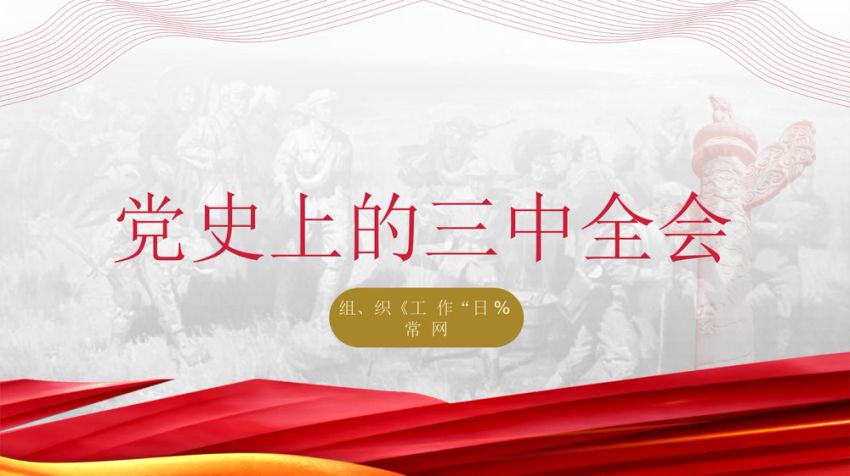 党史上的三中全会 PPT