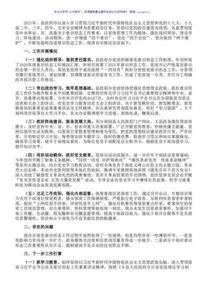 县政府办2021年意识形态工作总结